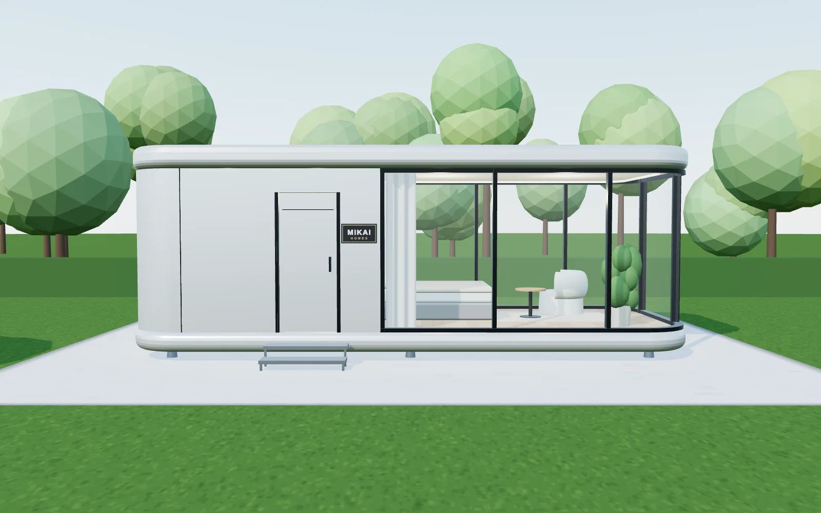 MIKAI S5 capsule house, 3D render